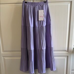 Harper Lavender Tiered Maxi Skirt